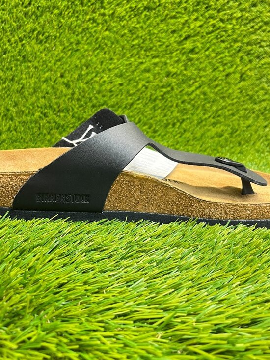 Birkenstock Gizeh Birko-Flor Mens Size 9 Black Brown Beach Outdoor Thong Sandals main image 6